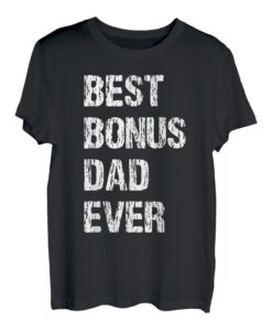 Herren Best Bonus Dad Ever Stiefvater Vater Papa Vintage Fun Männer T-Shirt