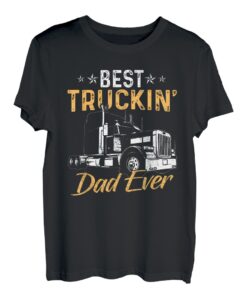 Herren Best Trucking Dad Ever LKW Fahrer Vatertag Geschenk LKW T-Shirt