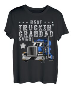 Herren Best Trucking Grandad Ever Shirt, Vatertag Trucker Truck T-Shirt
