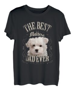 Herren Beste Maltese Papa Aller Malteser Hund Geschenk Vintage T-Shirt