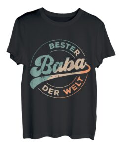Herren Bester Baba Der Welt Türkischer Vater Papa Türkei Retro T-Shirt