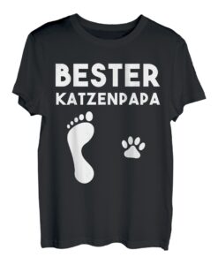 Herren Bester Katzenpapa Katzen Fans und Katzenliebhaber Geschenk T-Shirt