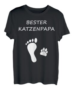 Herren Bester Katzenpapa Katzenliebhaber Miezekatze Katzen Vatertag T-Shirt