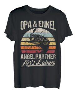 Herren Bester Opa Angeln Angler Anglerfan Fischer Angelopa T-Shirt