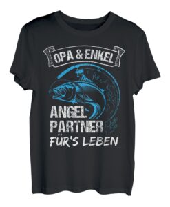 Herren Bester Opa Angeln Angler Anglerfan Fischer Angelopa T-Shirt