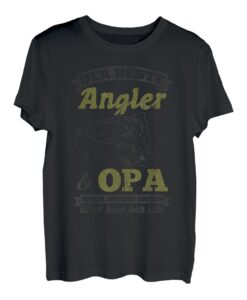 Herren Bester Opa Angeln Angler Anglerfan Fischer Fischen T-Shirt