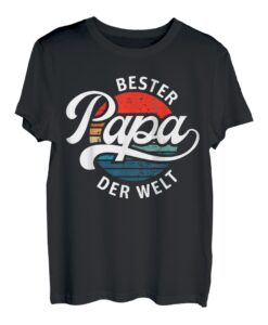 Herren Bester Papa der Welt Retro Spruch Vintage Vatertagsgeschenk T-Shirt