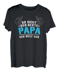 Herren Bester Papa Der Welt Vatertag Geburtstag Geschenk T-Shirt