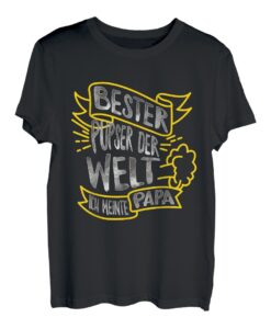 Herren Bester Pupser Der Welt Ich Meinte Papa Vatertag Geschenk T-Shirt