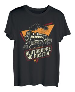 Herren Blutgruppe H0 positiv, Modelleisenbahner Modellbau Geschenk T-Shirt