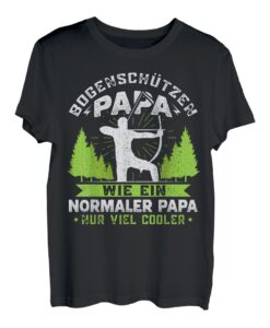 Herren Bogenschützen Papa Bogenschießen Dad Bogen Und Pfeil Vater T-Shirt