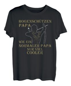 Herren Bogensport mit Recurvebogen cooler Spruch Bogenschütze Papa T-Shirt
