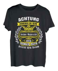 Herren Bonus Papa Bonus Vater Stiefpapa Bonuspapa Spruch Geschenk T-Shirt