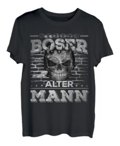 Herren Böser Alter Mann - Geschenkidee Totenkopf Herren T-Shirt