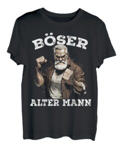 Herren Böser Alter Mann Hardrock Heavy Metal Opa T-Shirt