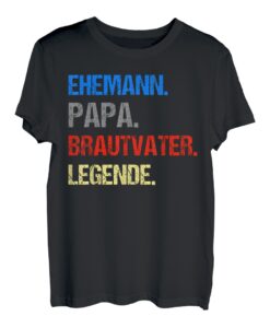 Herren Brautvater Braut Vater Hochzeit Polterabend Geschenk T-Shirt