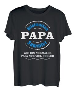 Herren Briefmarken Sammeln Hobby Philatelie Papa Vater Geschenk T-Shirt