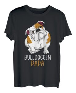 Herren Bulldoggen Papa Hundehalter Englische Bulldogge T-Shirt