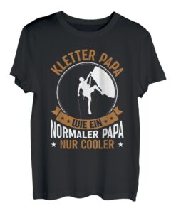 Herren Climbing Boulder Kletterer Fels Klettern Bergsteiger Papa T-Shirt