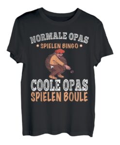 Herren Coole Opas spielen Boule Pétanque Boccia T-Shirt