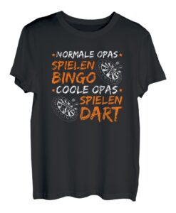Herren Coole Opas Spielen Dart Lustiges Dartspieler Geschenk T-Shirt