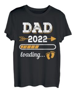 Herren Dad 2022 Loading Werdender Papa Vater Schwangerschaft Geburt T-Shirt