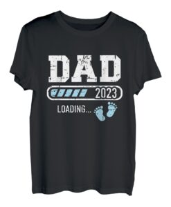Herren Dad 2023 loading for pregnancy ankündigung T-Shirt