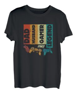 Herren Dad Husband Gamer Legend, Video Gamer Dad T-Shirt