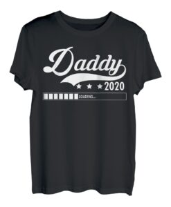 Herren Daddy 2020 Loading Vater Papa Papi Vatertag Schwanger Fun T-Shirt