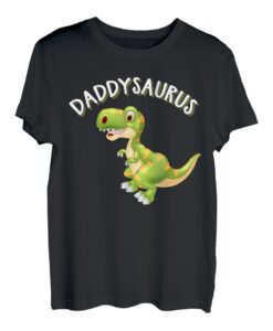 Herren Daddysaurus Vater Sohn oder Tochter Partnerlook T-Shirt