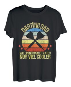 Herren Darting Dad, Dart Vater Dartspieler Dartspiel Darts T-Shirt