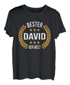 Herren David Name Geschenk-Idee Geburtstag Lustiger Spruch T-Shirt