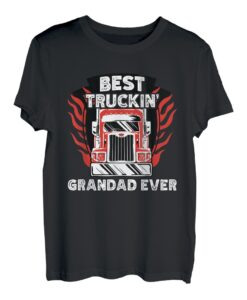 Herren Der beste Trucking-Opa aller Zeiten, Trucker Flame Design T-Shirt