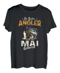 Herren Die Besten Angler Sind Im Mai Geboren Angeln Geschenk Angel T-Shirt
