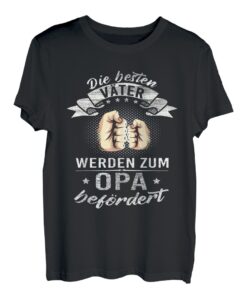 Herren Die Besten Väter Werden Zum Opa Befördert Geburt T-Shirt