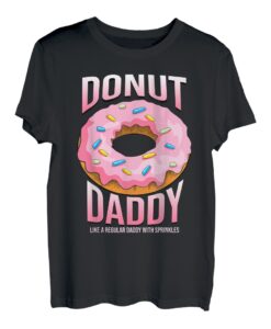 Herren Donut Daddy Shirt for Dads Funny Sprinkles Food Lover Gifts T-Shirt