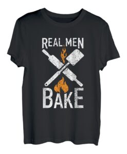 Herren Echte Männer backen Lustiges Geschenk für Konditoreimeister T-Shirt