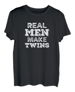Herren Echte Männer Machen Zwillinge Spruch Für Werdende Papas T-Shirt