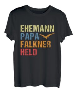 Herren Ehemann Papa Falkner Falknerei Falke Beizjagd Vogel Geschenk T-Shirt