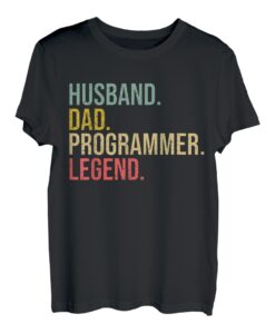 Herren Ehemann Papa Programmierer Legende Vatertag Programmierung T-Shirt