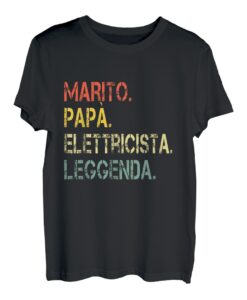 Herren Ehemann Vater Elektriker Legende Vatertag T-Shirt