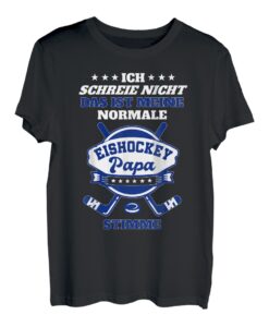 Herren Eis-Hockey Fan Dad Papa Outfit Vater Spruch Ice-Hockey T-Shirt
