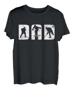 Herren Eishockey Vater Puk Papa Hobby T-Shirt