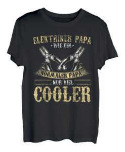 Herren Elektriker Vater Papa Lustig Vatertag Geschenk T-Shirt