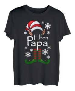 Herren Elfen Papa - Vater Elfe Weihnachten Ugly Christmas T-Shirt