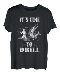 Herren Es ist an der Zeit, lustige Anglerfische, coole Angeln T-Shirt