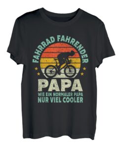 Herren Fahrrad fahrender Papa Radfahrer Vater Vatertag Geschenke T-Shirt