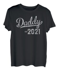 Herren First Time Dad 2021 Daddy To Be New Dad Geschenk T-Shirt