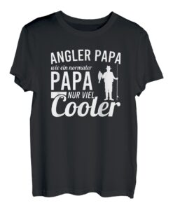 Herren Fisch Angler Papa Vatertag Geschenk Vater & Sohn Angeln T-Shirt