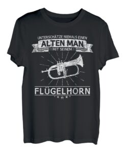 Herren Flügelhorn Horn Hornist Musik Instrument Spruch Geschenkidee T-Shirt